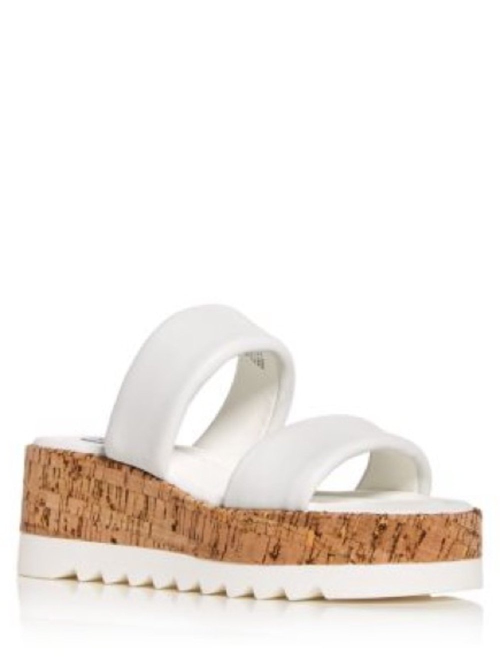 Xappeal White Cork Platform Slide Sandals Size 9 New